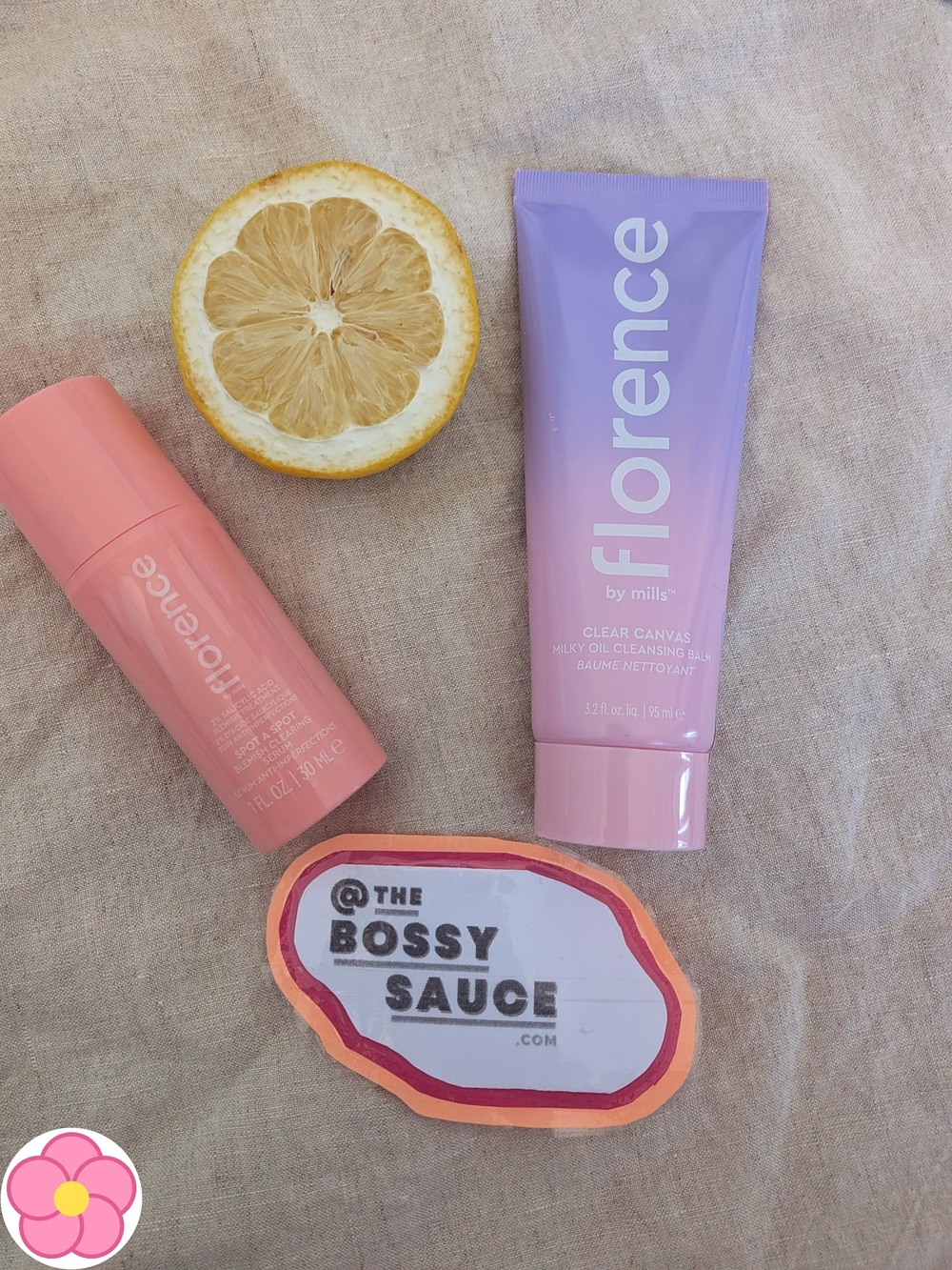 Florence by Mills Acne Duo: Spot A Spot Serum + Clear Canvas Cleansing Balm NWT
